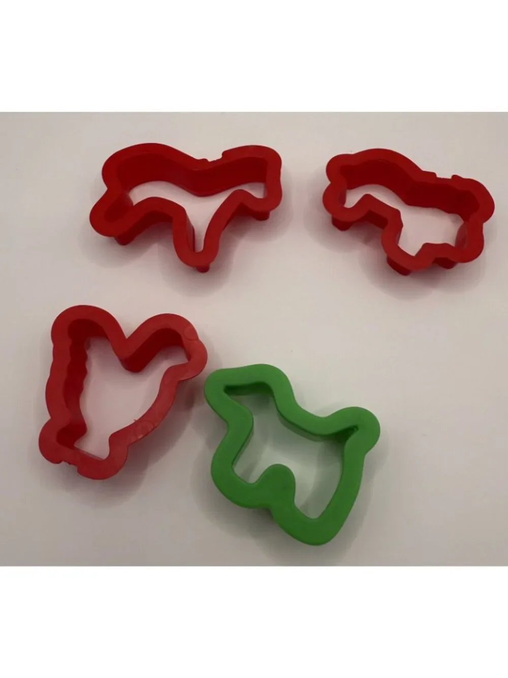Vintage Cookie Cutters Play Dough Farm And Zoo Animals Lot Of 8